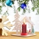thumbnail image 3 of Decoraciones navideñas, centros de velas, soporte de madera para velas navideñas, decoración de mesa de madera, soporte de madera para velas de colores, centros de mesa de escritorio, portavelas de ma, 3 of 5
