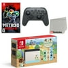 Nintendo Switch Console Animal Crossing: New Horizons Edition with Extra Wireless Controller, Metroid Dread and Screen Cleaning Cloth