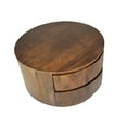 thumbnail image 4 of Christa 2-Drawer 30" Round Coffee Table - Chestnut, 4 of 6