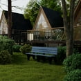 thumbnail image 2 of Wildridge Heritage 6' Park Bench, Patriot Blue and Black - Outdoor All-Weather HDPE Furniture, 2 of 4