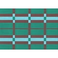 thumbnail image 1 of Ahgly Company Tapis d'Intérieur Lavables en Machine Rectangle Transitionnel Vert Turquoise Foncé, 8' x 12', 1 of 7
