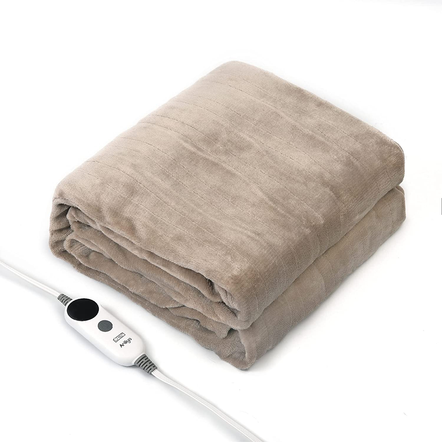 Electric Blanket Twin Size with 6 Heating Levels and 9 Hours Auto Off