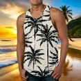 thumbnail image 2 of Tank Tops Men Vacation Beach Hawaii Digital Printed Vest Daily Loose Fit Breathable Refreshing Workout Tanks Sizes L, 2 of 5
