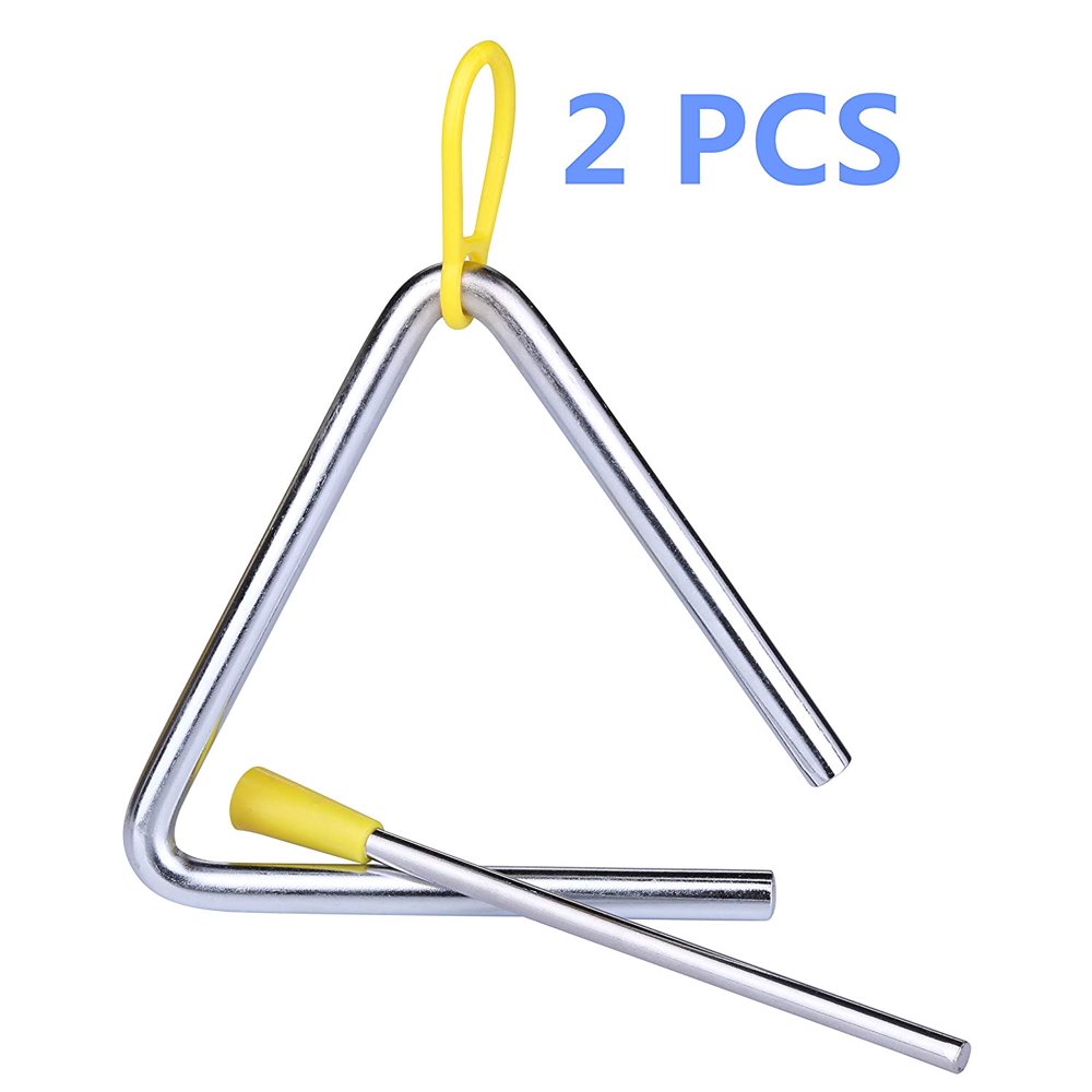 (Pack of 2) Triangle Music Instruments/Triangle Percussion/Triangle