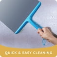 thumbnail image 2 of July Home Universal Silicone Squeegees for Shower Glass Doors - Сar Window Squeegees for Window Clean - Water Squeegees & Mirrors Squeegees Shower (Blue), 2 of 8