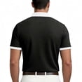 thumbnail image 5 of Golf Shirts for Men Turndown Collar Short Sleeve Polos Color Block Stretch Daily Casual Stylish Shirt,Sizes S-3XL, 5 of 7