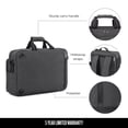thumbnail image 4 of Solo New York Duane Hybrid Briefcase Backpack Polyester Gray Solid Print, 4 of 22