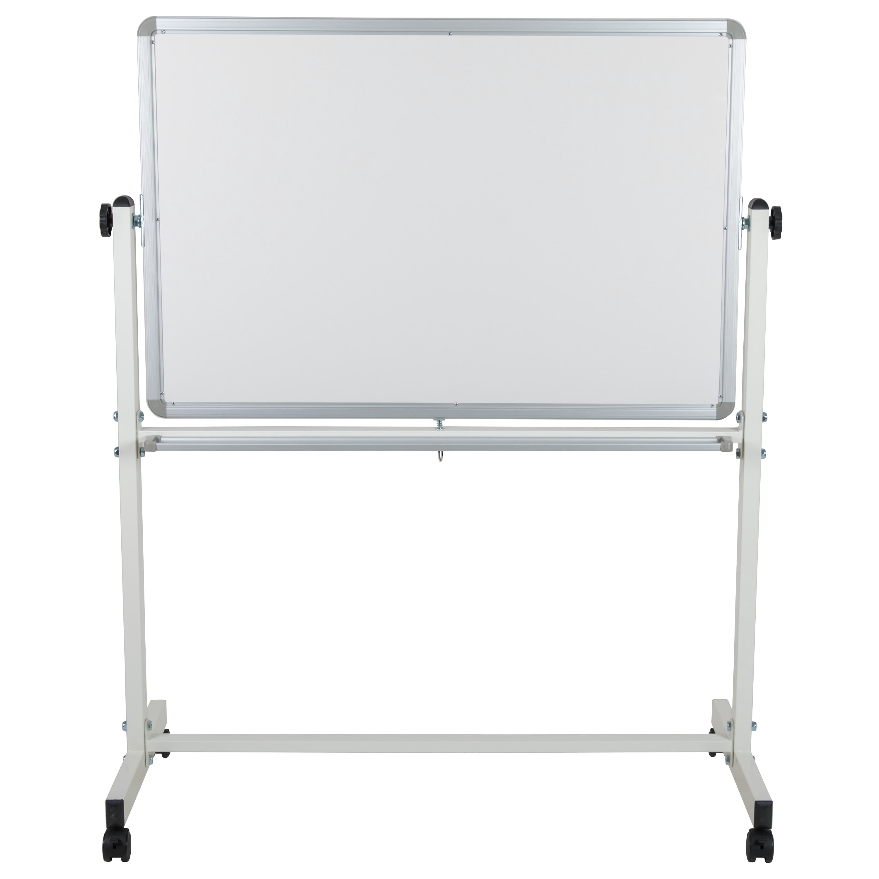 Emma + Oliver Double-Sided Mobile White Board with Pen Tray, 45.25"W x 54.75"H