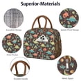 thumbnail image 4 of Womens DarkBrown Cartoon Dinosaurs Forest Pattern Lunch Box for Work,Insulated Lunch Bag for Women,Loncheras Para Mujer,Leakproof Adult Lunch Bag for Work,Beach,Travel,Picnic,Camping, 4 of 7