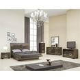thumbnail image 2 of Titan Furnishings Rita 4-Piece Wood Queen Bedroom Set in Wenge Color, 2 of 14