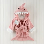 Baby Aspen "Let the Fin Begin" Shark Robe, Pink, 0-9 Months