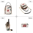 thumbnail image 3 of FORMRS Crossbody Bag for Women Quilted Travel Shoulder Cell Phone Purse with Chain Strap Handbag, Beige Christmas Candy Canes, 3 of 7
