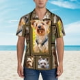 thumbnail image 5 of Yorkshire Terrier Dog Men'S 3d Print Casual Button Down Shirts, Novelty Hawaiian Short Sleeves M, 5 of 7