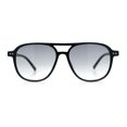 thumbnail image 3 of Thin Plastic Racer Boyfriend Retro Fashion Light Sunglasses Black - Smoke, 3 of 8