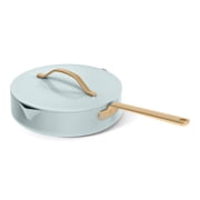 Beautiful 18-Piece Cookware Set, Pots & Pans with Strainer Lids & Kitchen Utensils, EverGood Ceramic Nonstick Coating, Hydrangea by Drew Barrymore