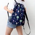 thumbnail image 4 of AMERTEER Unisex Printed Adjustable Shoulder Strap Oxford Cloth Drawstring Backpack Storage Bag for Sports Yoga, 4 of 6