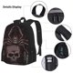 thumbnail image 3 of Balery Spider with Skull Mochila escolar 3 en 1 para niños: mochila resistente con lonchera térmica y estuche para lápices. Mochila escolar para niños y niñas., 3 of 7