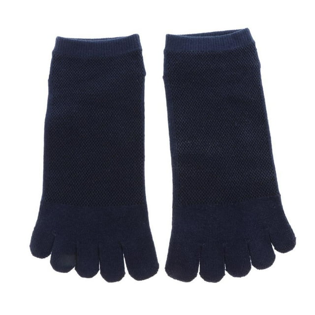 Calcetines de del pie para hombre, calcetines de algodón de cinco s, calcetines deportivos para hombre, calcetines tobilleros para correr Yuyangstore Calcetines con puntera de malla de algodón