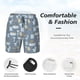 thumbnail image 3 of Balery Blue Bathroom Bañador para hombre, shorts de playa de secado rápido con entrepierna y forro de compresión-X-Large, 3 of 6