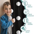thumbnail image 3 of 2 Panels Print Pattern Nursery Curtains Boys Girls Kids Window Drapes for Living Bedroom Playroom Room Decor Rod Pocket 42x84 Inch, 3 of 5