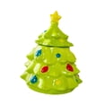 thumbnail image 2 of Caja de regalo con forma de de Navidad para dulces, decoración de dibujos animados con tapa, recipiente de cerámica para galletas, recipiente Verde, 2 of 9