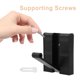 thumbnail image 3 of AURARMLET 1Jgo Gancho Para Colgar Plegable Negro De Aluminio Con Invisible Para Entradas, 3 of 7