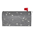 thumbnail image 3 of Fotbe Airplane Routes Around The World Mailbox Covers Post Letter Box Cover Garden Decor Standard Size-25.5x21 in, 3 of 9