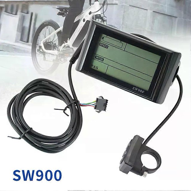 SW900 LCD Display Meter Control Panel 24/36/48V 72V E-Bike Electric Bicycle Scooter Speed Time Power Temperature Display