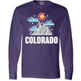 thumbnail image 3 of Inktastic Colorado Mountains and Clouds Long Sleeve T-Shirt, 3 of 5