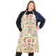 thumbnail image 1 of Delantales De Algodón Y Lino Para Hornear, Talla Grande, Para Mujer, Con Bolsillos, Cocina, Flores Amarillas, 1 of 5
