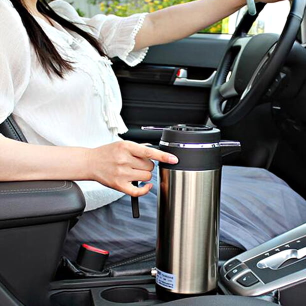 Calentador de agua para coche y camión, hervidor caliente para coche, 1200 ML, apagado automático, ebullición rápida de 12/24 V