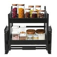 thumbnail image 2 of LYNICESHOP 24inch Pull Down Cabinet Organizer, 2-Tier Pull-Out Shelf Cabinet Shelf Drop Down Shelf Kitchen Pull-Down Cabinet, for Coffee Cabinet Pantry Kitchen Closet, 2 of 7