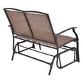 thumbnail image 4 of Costway Patio Glider Outdoor Rocking Bench Double 2 Person Chair Loveseat Armchair Backyard, 4 of 10