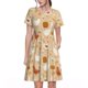 thumbnail image 1 of Easygdp Autumn and Thanksgiving para Vestido Transpirable de Mujer, Vestido Suelto de Manga Corta con Pliegues y Bolsillos para el Verano, 1 of 6