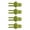 Green, variant on 4 Pack Silicone Cats Massage Brushes Furniture Leg Attachment Grooming Aid for Loose Hair Removal
