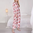 thumbnail image 3 of Fotbe Valentine Gnomes Conjunto de Pijama de Manga Larga para Mujer con Estampado, Ropa de Dormir de 2 Piezas, Conjunto de Casa Suave y Cómodo con Bolsillos-XX-Large, 3 of 7