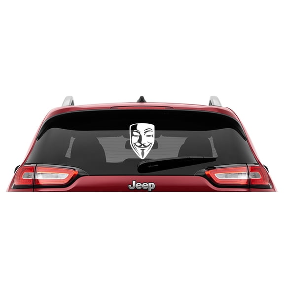 Collectible Decals Guy Fawkes Mask Vinyl Decal | Anonymous Mask Laptop Decal