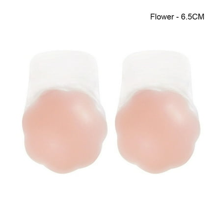 

New Invisible Silicone Nipple Cover Reusable Breast Sticky Strapless Bra Pasties Pad for Party Dress