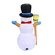 thumbnail image 2 of Muñeco de nieve inflable de 1,2 m, luz giratoria LED, modelo de adorno, accesorio de Navidad (UE) Hugtrwg Libre de BPA, 2 of 8