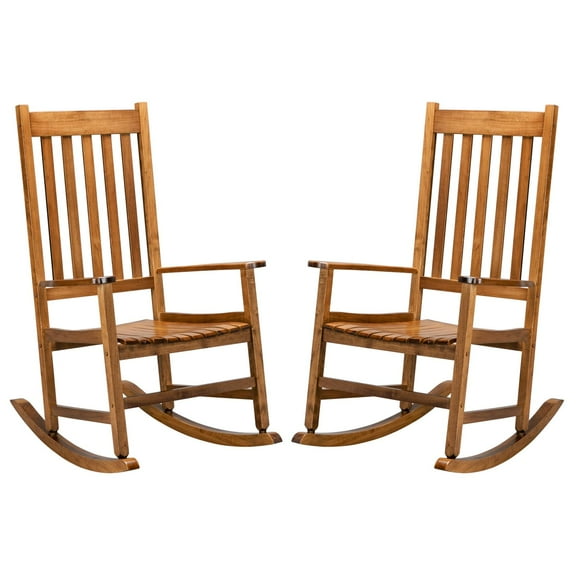 Zimtown Outdoor and Indoor Eco-Friendly Wood Rocker, 2 Pack