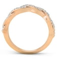 thumbnail image 6 of Pompeii 1/3 Ct Diamond Infinity Womens Wedding Anniversary Ring 14k Rose Gold Band, 6 of 6