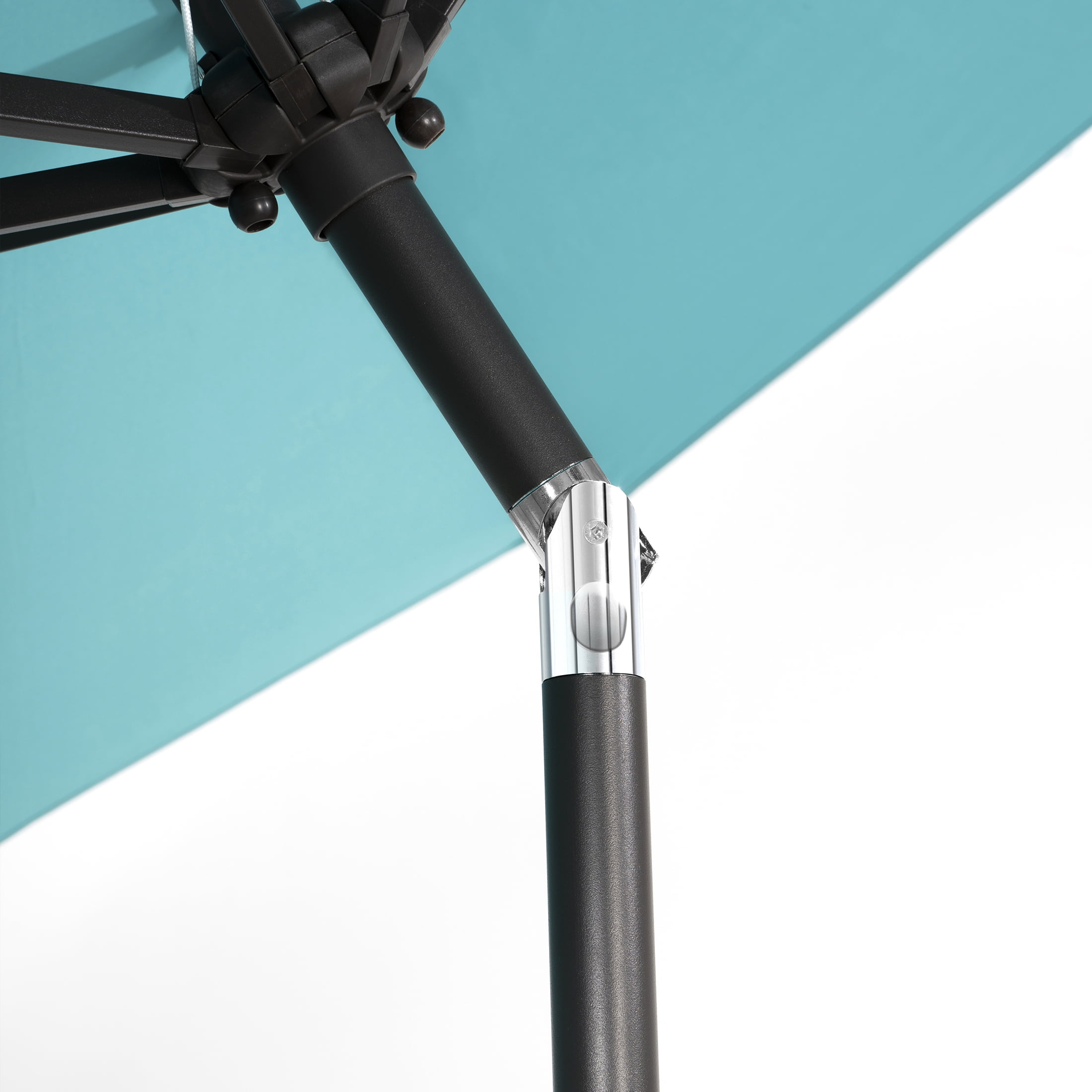 GARDEN 9 Ft Outdoor Patio Market Umbrella with Tilt & Crank Lift, Turquoise