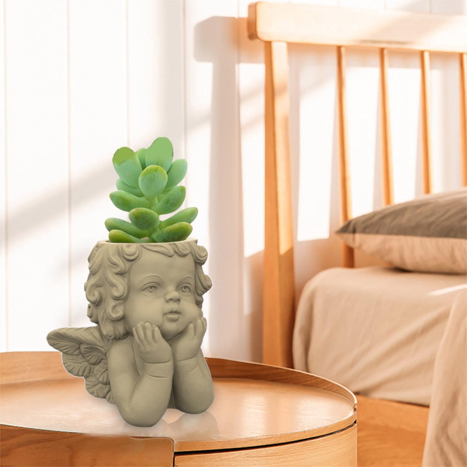 Necvior Succulents Flower Pot Resin Silicone Mold Suitable for Diy Garden Flower Pot