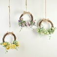 thumbnail image 4 of Corona artificial, anillo para puerta de boda, adornos para fotografía al aire libre, accesorios para boda, flores de seda, flores falsas, decoración de ventanas, arte floral, 4 of 5
