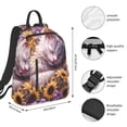thumbnail image 2 of Xecao Warm Sunflower Sleeping Cat print Backpack For women men Aesthetic Lightweight Travel Daypack Simple Cute Backpack For Bookbag, 2 of 5