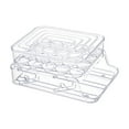 thumbnail image 3 of ziyahi Egg Fresh Storage Box Transparent with Lid for Kitchen Egg Storage Rack White, 3 of 9