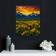 thumbnail image 4 of JEUXUS  Mountain Sunset Canvas Wall Art Grand Teton National Park Landscape Painting Pictures Sunflower Field Prints Artwork for Home Office Wall Decor Framed, 4 of 4