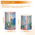 thumbnail image 6 of Yayeee Flameless Candles with Remote Flickering Battery Operated Multi Color Changing, Seaside Door, 6 of 7