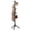 Black, variant on Solid Wooden Coat Rack Freestanding, New Zealand Pine Coat Tree with 8 Hooks & 3 Adjustable Sizes for Coats, Hats, Handbags and Scarves, Space Saving for Entryway/Office/Bedroom (Brown)