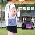 thumbnail image 2 of SaniMore Case for iPad Mini 6 8.3", with Shoulder Strap Pencil Slot Hybird PC TPU Back Cover 360° Ratating Handle Bracket Shockproof Anti-fall Rugged Kids Shell, Purple, 2 of 18